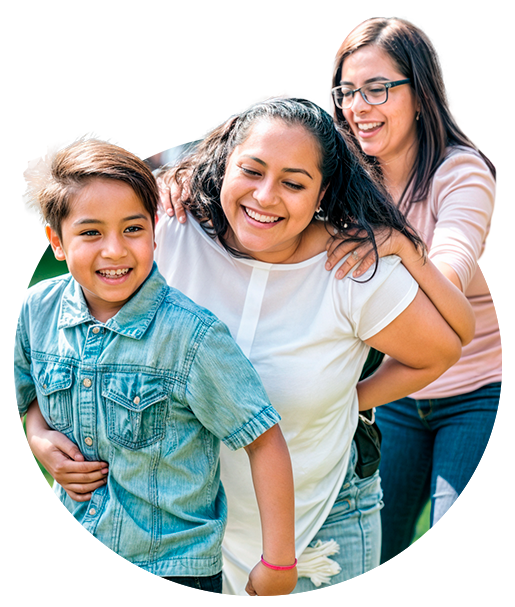 familia divirtiéndose